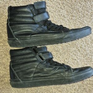Vans Black leather High-Tops
